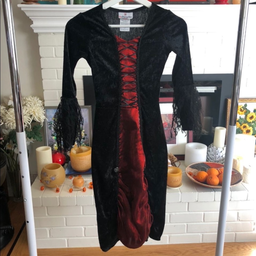 Gothic Vampiress Girls Costume